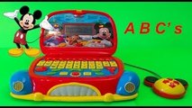 ALPHABET LETTERS IN ORDER GAME WITH DISNEY MICKEY MOUSE CLUBHOUSE LAPTOP TOY