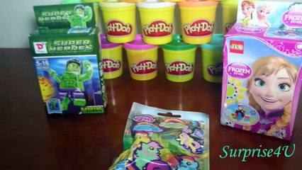 Lego characters Marvel Hulk - Lego Frozen Anna - My little pony toys princess