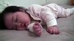 so cute baby smiling, sleeping and playing