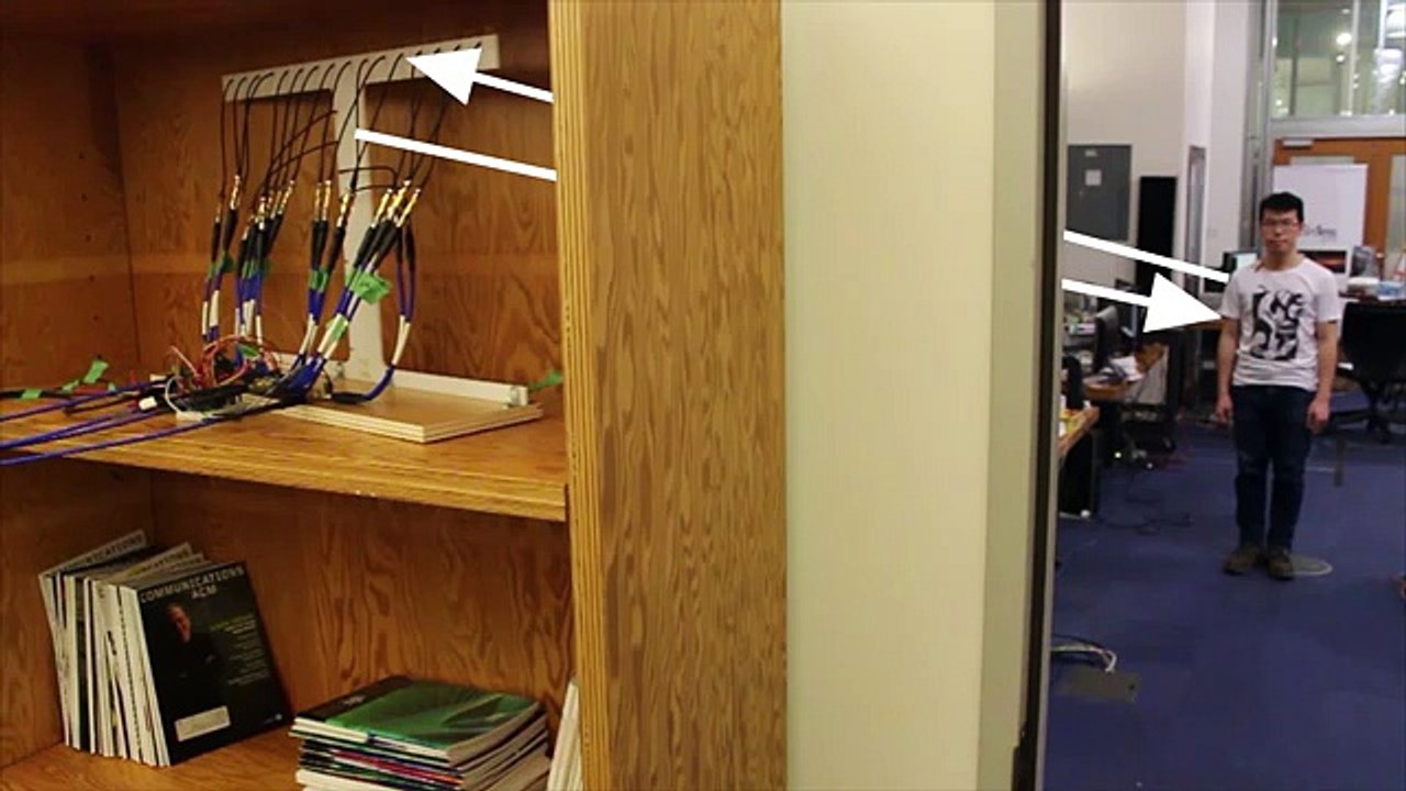 Capturing a Human Figure Through a Wall using RF Signals