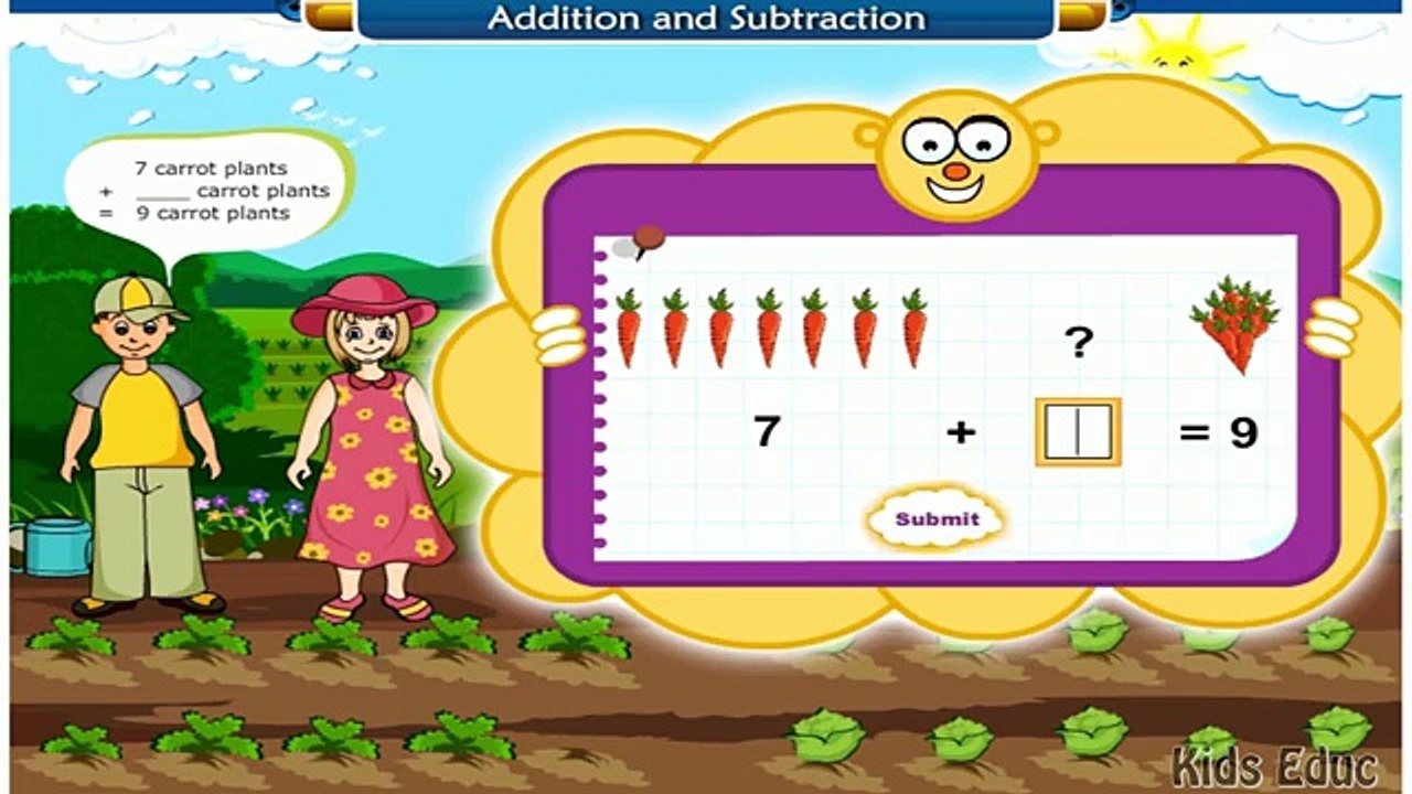 Basic Math For Kids_ Addition and Subtraction, Science games, Preschool and Kindergarten Activities