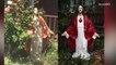 Jesus statue stolen, then returned with new paint job