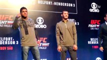Astros do UFC São Paulo fazem primeira encarada oficial do evento