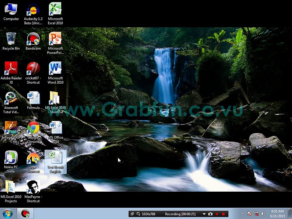 Projects MS Excel 2010 - Test Result English - Part-11