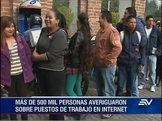 Más de 500 mil personas buscan empleo en Quito
