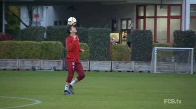 Le concours de skills entre Lewandowski, Douglas Costa et Thiago