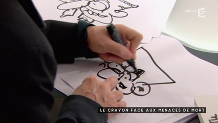 Le crayon contre les menaces de mort - C à vous - 05/11/2015