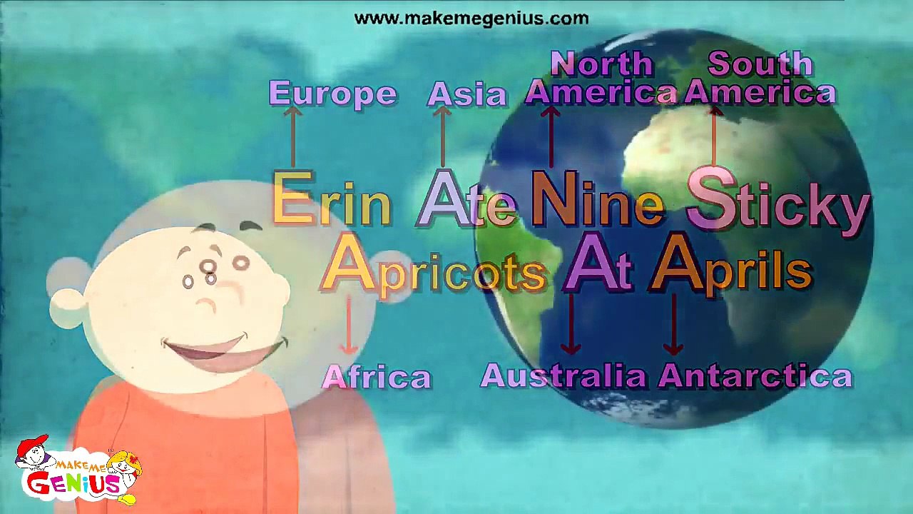 7 Continents- fun facts ( महाद्वीप ) - In Hindi -Educational video for children