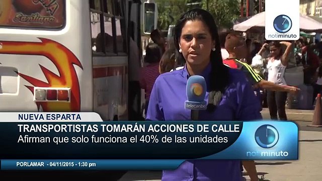 Transportistas en Nueva Esparta tienen el 60% de unidades paralizadas