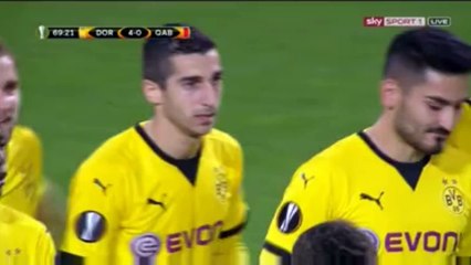 Henrikh Mkhitaryan Goal 4-0 Dortmunt vs Gabala 05.11.2015 (HD)