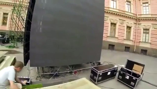 Guy Accidentally Destroys Expensive LED Screen