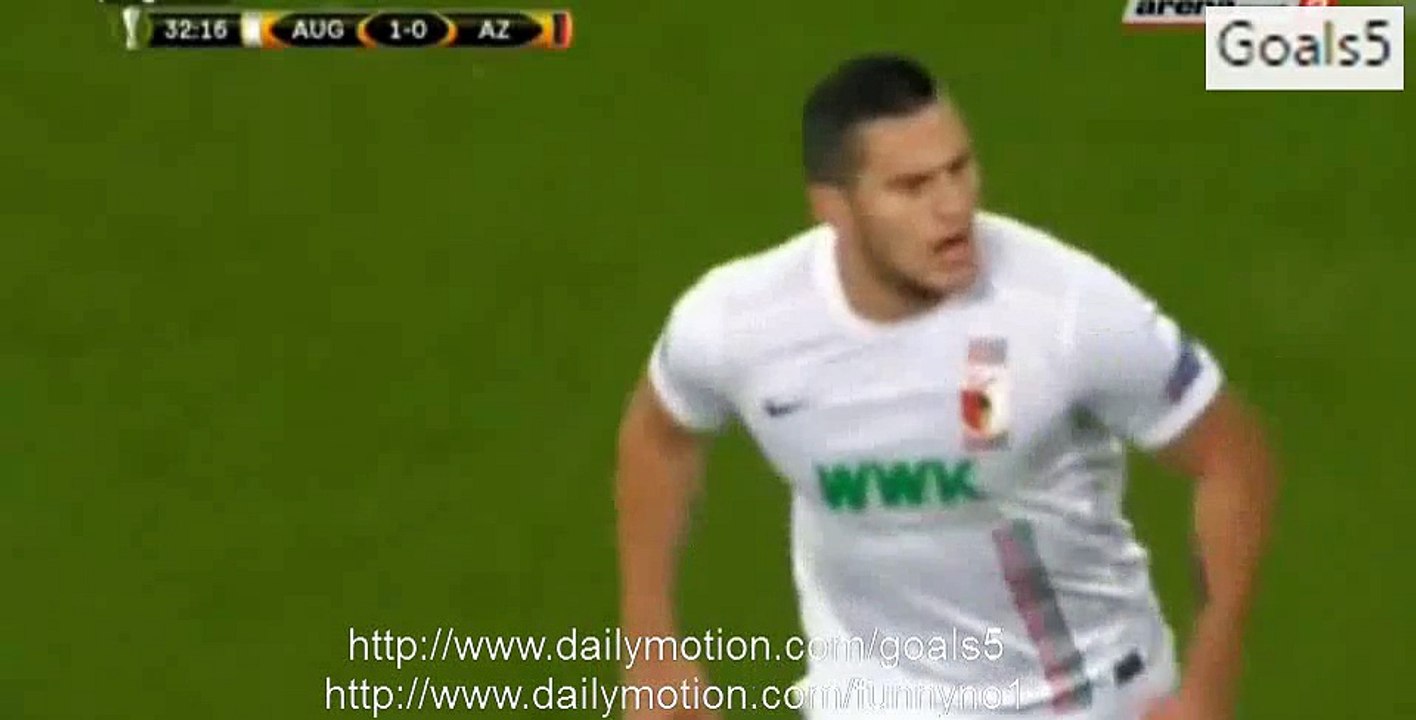 Raul Bobadilla Goal Augsburg 2 - 0 Alkmaar Europa League 5-11-2015