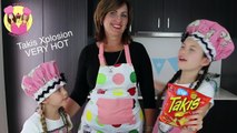 SPICY VERY HOT TAKIS XPLOSION chips taste test with our Grandma! Chilli pepper and cheese