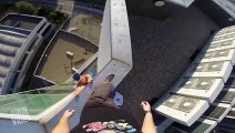 Insane Duo Hangs Off Skyscraper  Sweaty Palms