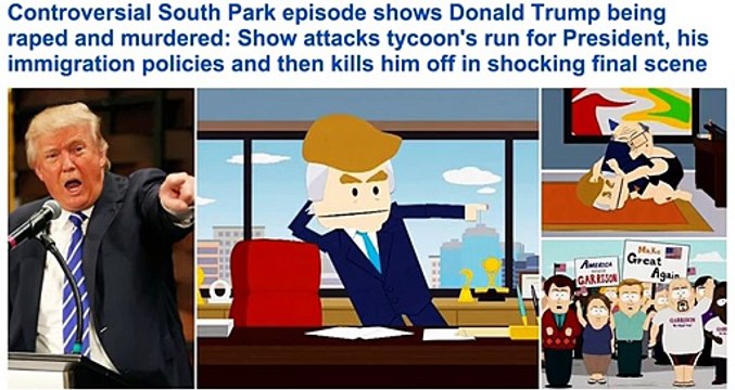 Donald Trump South Park Episode Where My Country Gone Rapes and Kills Trump
