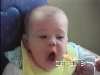 Babies making funny faces while trying new foods AFV | OrangeCabinet