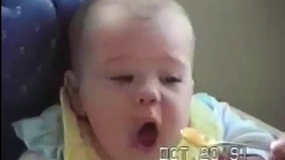 Babies making funny faces while trying new foods AFV | OrangeCabinet