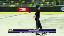 Aleksa Rakic - 2016 Skate Canada BC/YK Sectional Championships