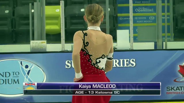 Kaiya Macleod - 2016 Skate Canada BC/YK Sectional Championships