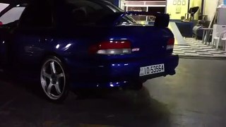 Subaru Impreza STI SHOOTING HUGE ANTI LAG FLAMES!