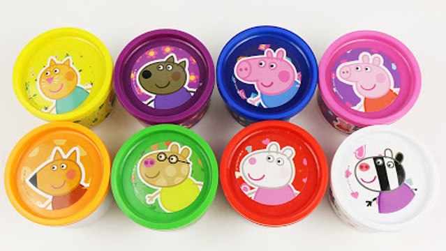 Peppa Pig Play Doh Cans Surprise Eggs With Peppa Pig Toys