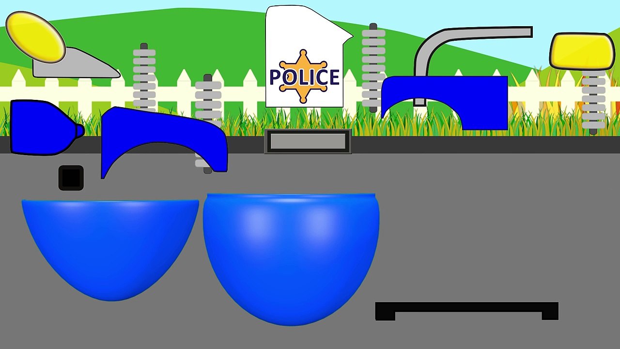 Police Monster Truck Vs Sports Car | Police Car Chase | Video For Children | Monster Truck