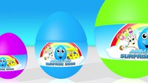 TRUCKS for KIDS | Surprise Eggs Different Sizes! 3D Animated Surprise Eggs | Learn Colors