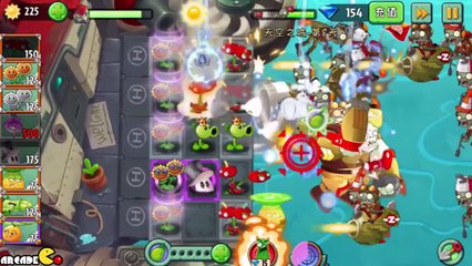 Plants Vs Zombies 2: Sky Castle World EPIC AIR FORCE WAR BATTLE! (PVZ 2 China)