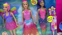 Barbie RAINBOW Easy Dress Up Dolls Mermaid Fairy Princess Fairytale Cookieswirlc Toy Video