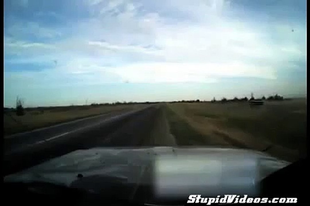 Boat Passes Car on Highway _ Funny Videos 2015