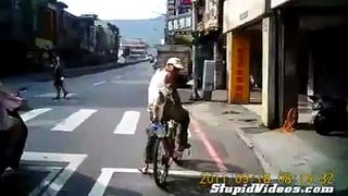 Cat Rides on Back of Bicycle _ Funny Videos 2015