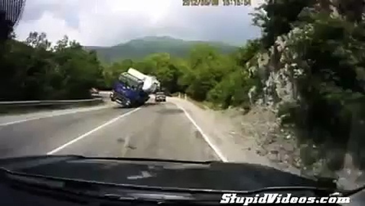 Close Call at Crash Corner _ Funny Videos 2015