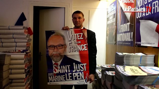Régionales Ile-de-France : visite du QG du FN