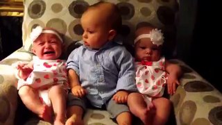 What's it like to meet twins for the first time!