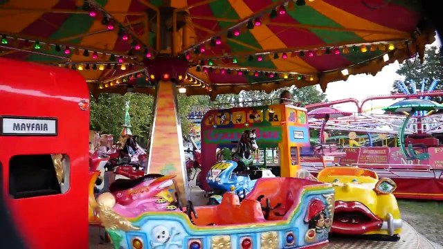 Fun Fair Kids Attractions with Fun Rides, Junior Carousel and Coaster