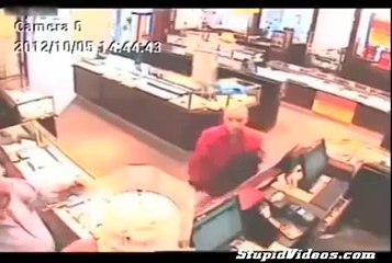 Jewelry Store Robber Stopped By Customer _ Funny Videos 2015