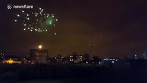 Impressive fireworks display lights up Shoreditch Park