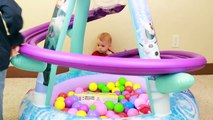 GIANT Frozen Surprise BALL PIT For AllToyCollectors Baby Elsa & Anna Peppa Pig Monster Tr