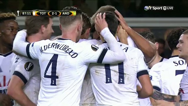 Moussa Dembélé Goal Tottenham 2-1 Anderlecht HD