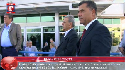 Foça - İzmir gemi seferleri sona erdi...