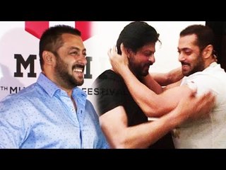 Salman Khan REACTS To HUG With Shahrukh On His 50th Birthday