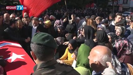 Trabzon'da şehit Necmi Çakır son yolculuğuna uğurlandı