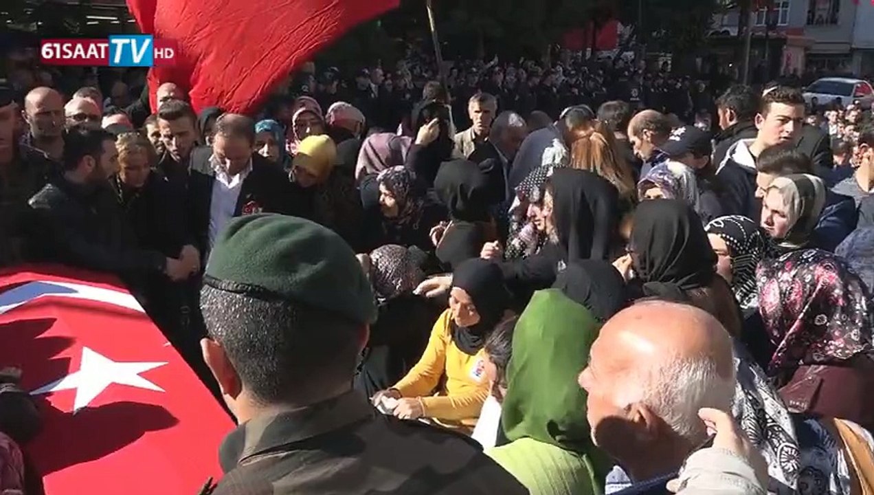 Trabzon'da şehit Necmi Çakır son yolculuğuna uğurlandı