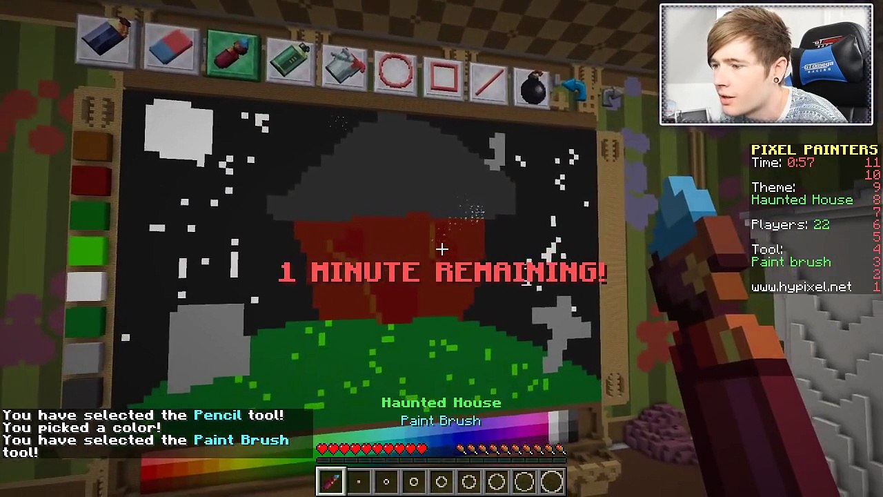 Minecraft | ENDERMAN PARTY!! | Pixel Painters Minigame