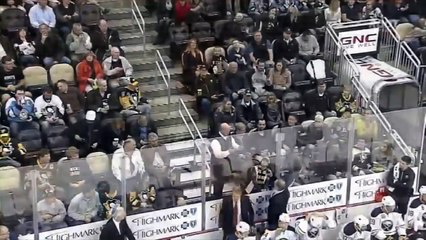 Ice Hockey: Man steals puck from young Pittsburgh Penguins fan!