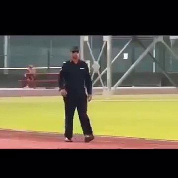 Ronaldinho disguised as police officer doing skills in the street to impresses boys