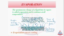 Evaporation & factors affecting evaporation