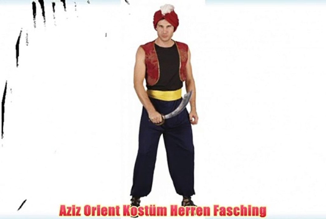 Aziz Orient Kostum Herren Fasching