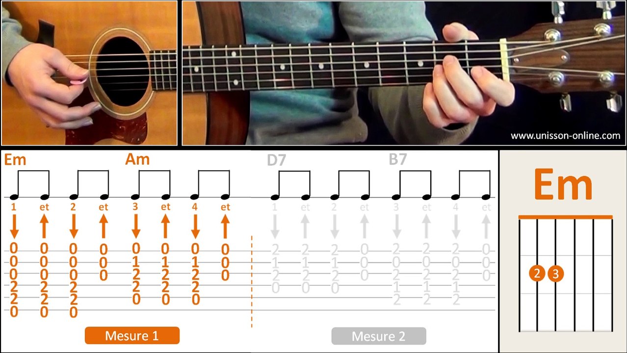Jouer Foule Sentimentale (Alain Souchon) - Cours guitare. Tuto + Tab