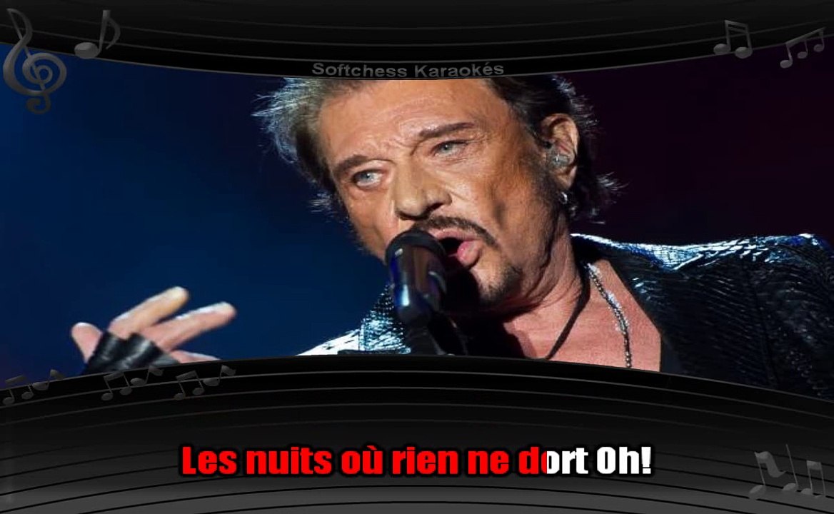 Johnny Hallyday - Regarde-moi t'aimer (karaoké réalisé par Softchess)